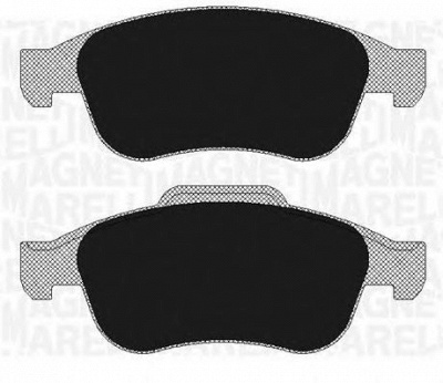 MAGNETI MARELLI 363916060792 -  Комплект тормозных колодок, дисковый тормоз